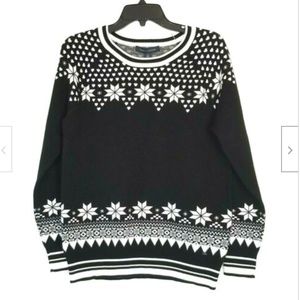 Tommy Hilfiger Size M Black and White Sweater